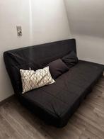 Klik-klak slaapbank, Huis en Inrichting, Ophalen, Gebruikt, Zwart, Tweepersoons