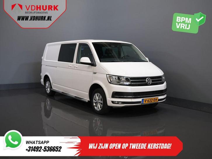 Volkswagen Transporter T6 2.0 TDI 150 pk DSG Aut. L2 Highlin, Auto's, Bestelwagens en Lichte vracht, Bedrijf, ABS, Airconditioning