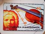Blikken wandkunst Antonio Vivaldi stempel ontwerp 20x30, Ophalen