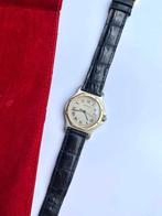 Cartier Santos Octagon 2966 12 maanden garantie!, Overige merken, Leer, Staal, Polshorloge