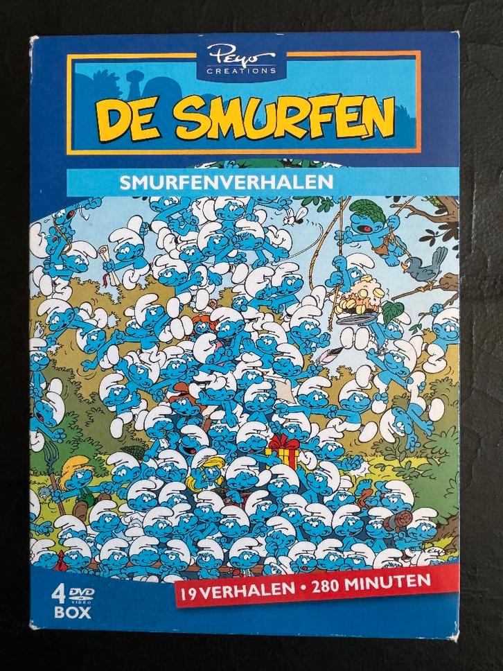 De SMURFEN - 4 DVD Box, Verzamelen, Stripfiguren, Gebruikt, Overige typen, Smurfen, Verzenden