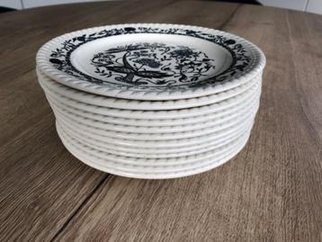 Vintage nieuwe dessertborden " 12 stuks " beschikbaar voor biedingen
