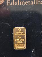 lingot d'or 1 gramme, Envoi, Or