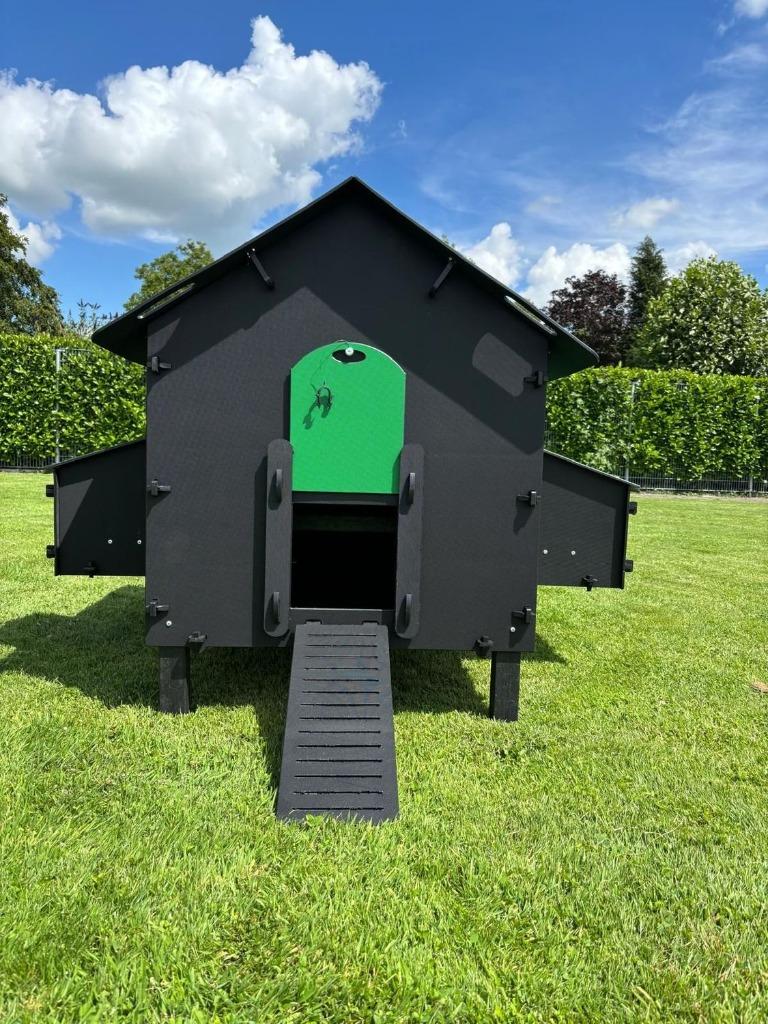 Kunststof kippenhok Pluverdi Paris Superactie 8-16 kip, Dieren en Toebehoren, Pluimvee | Toebehoren, Nieuw, Kippenhok of Kippenren