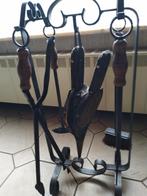 Smeedijzer haard stel, Huis en Inrichting, Haarden, Ophalen, Zo goed als nieuw