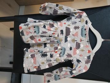 Vrolijk kleedje lange mouwen maat 68 beschikbaar voor biedingen