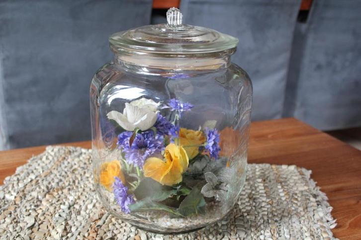 Glazen sierpot, Maison & Meubles, Accessoires pour la Maison | Vases, Comme neuf, Autres couleurs, Moins de 50 cm, Verre, Enlèvement ou Envoi