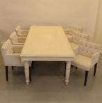 Tafel en stoelen, Ophalen, Gebruikt, 100 tot 150 cm, 200 cm of meer