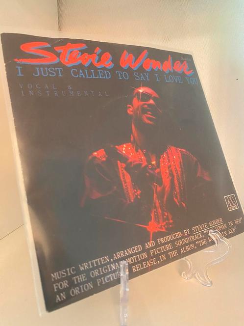 Stevie Wonder – I Just Called To Say I Love You - Netherland, CD & DVD, Vinyles Singles, Utilisé, Single, Pop