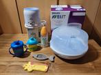 Sterilisator+ flessenwarmer +2 Thermometers + drinkbekers, Kinderen en Baby's, Babyvoeding en Toebehoren, Ophalen of Verzenden