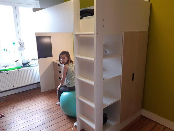 Mezzaninebed, Kinderen en Baby's, Kinderkamer | Stapelbedden en Hoogslapers, Gebruikt, Hoogslaper, Ophalen