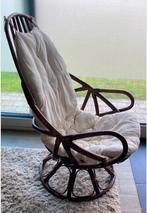 Rotan zetel met draaibaar onderstel, Huis en Inrichting, Ophalen, Eenpersoons, Riet of Rotan, Bohemien (of Boho) stijl