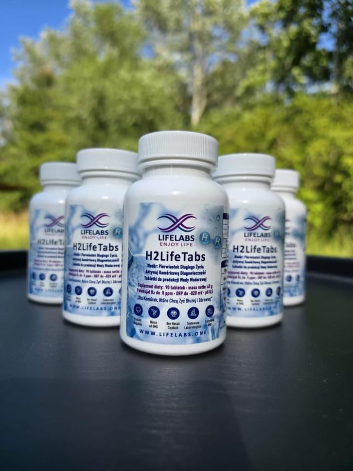 Waterstoftabletten H₂ Life Tabs Japanse Langlevenssupplement, Sport en Fitness, Gezondheidsproducten en Wellness, Nieuw, Verzenden