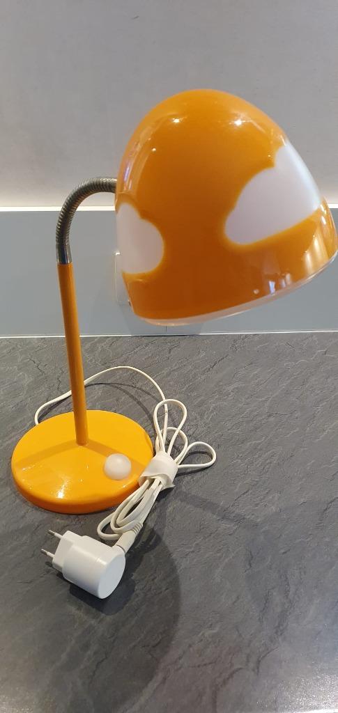 Kinder tafellamp - oranje (warm licht), Huis en Inrichting, Lampen | Tafellampen, Zo goed als nieuw, Minder dan 50 cm, Kunststof