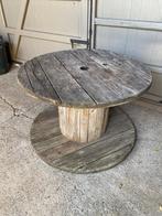 Houten trommel met een diameter van 119cm, Tuin en Terras, Tuintafels, Ophalen, Gebruikt, Rond, Hout