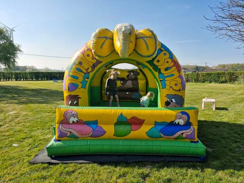 Jungle Bounce sprinkasteel te huur, Hobby en Vrije tijd, Feestartikelen | Verhuur, Gebruikt, Ophalen