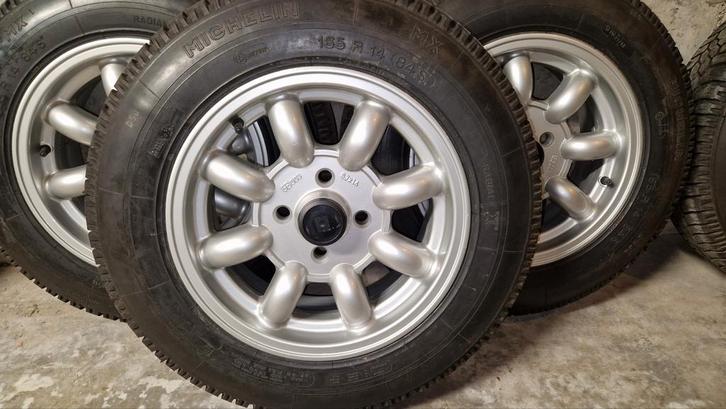 Oldtimer velgenset GB 14 inch  6J steek 4x108mm⁶, Auto-onderdelen, Banden en Velgen, 14 inch, Ophalen