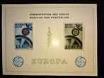 Te koop : Europazegels - Begie op uitgiftekaartje, Ophalen of Verzenden
