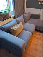 Grijze L‑vormige zetel, Huis en Inrichting, Ophalen, Gebruikt, Hout