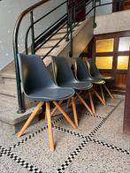 Lot de 4 chaises design scandinave, Maison & Meubles, Chaises, Gris, Comme neuf, Enlèvement, Scandinave