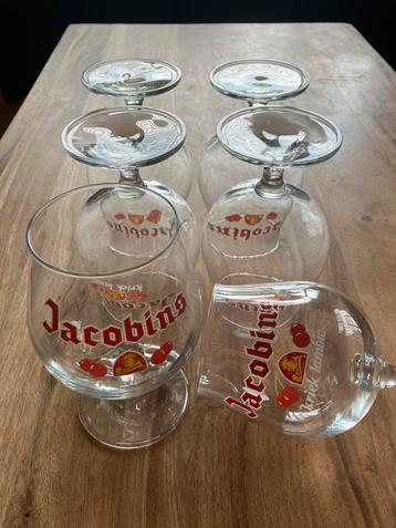 Glazen Jacobins kriek - set van 6 beschikbaar voor biedingen