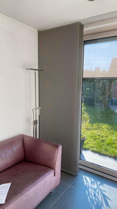 Japanse paneelgordijnen, Huis en Inrichting, Stoffering | Gordijnen en Lamellen, Gebruikt, Grijs, Ophalen