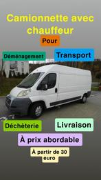 Camionnette location avec chauffeur