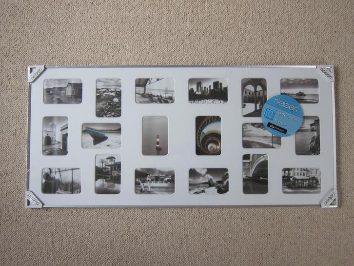 Fotocollagekader, 50 x 110 cm, voor 10x15 foto's, Huis en Inrichting, Woonaccessoires | Lijsten, Nieuw, 50 tot 75 cm, 100 tot 125 cm
