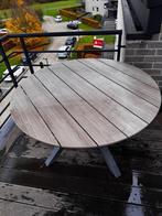 Terras tafel, Tuin en Terras, Tuintafels, Ophalen, Zo goed als nieuw, Rond, Kunststof
