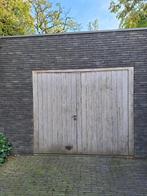dubbel opendraaiende garagepoort, Doe-het-zelf en Bouw, Ophalen, Gebruikt, Hout, Overige typen