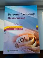 Personenbelasting basiscursus 2024-2025, Boeken, Studieboeken en Cursussen, Ophalen, Zo goed als nieuw, Hoger Onderwijs, Wolters kluwer