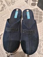 Pantoffels in blauwe stof maat 39, Ophalen