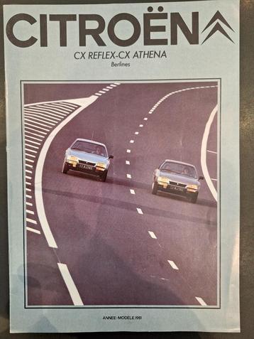 Citroën Cx Reflex Athena 1980 brochure 16 pagina's Frankrijk beschikbaar voor biedingen
