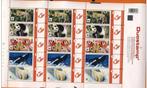 2008- 15 duostamp -PANTER-PANDA-VLINDER- ORGEL-BEER- WWF, Ophalen of Verzenden, Postfris, Dier of Natuur
