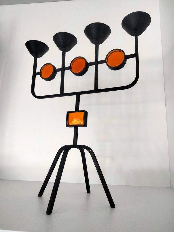 Vintage design kandelaar Brutalist Gunnar Ander Ystad, Antiek en Kunst, Kunst | Designobjecten, Ophalen of Verzenden