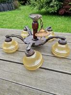 Lustre 5 branches vintage, Ophalen, Gebruikt, Hout