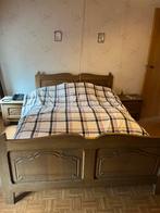 Volledige slaapkamer massieve eik, Huis en Inrichting, Slaapkamer | Complete slaapkamers, Ophalen, Gebruikt, Tweepersoons, Eik