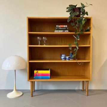 - Vintage boekenkast, Deens, eiken - beschikbaar voor biedingen