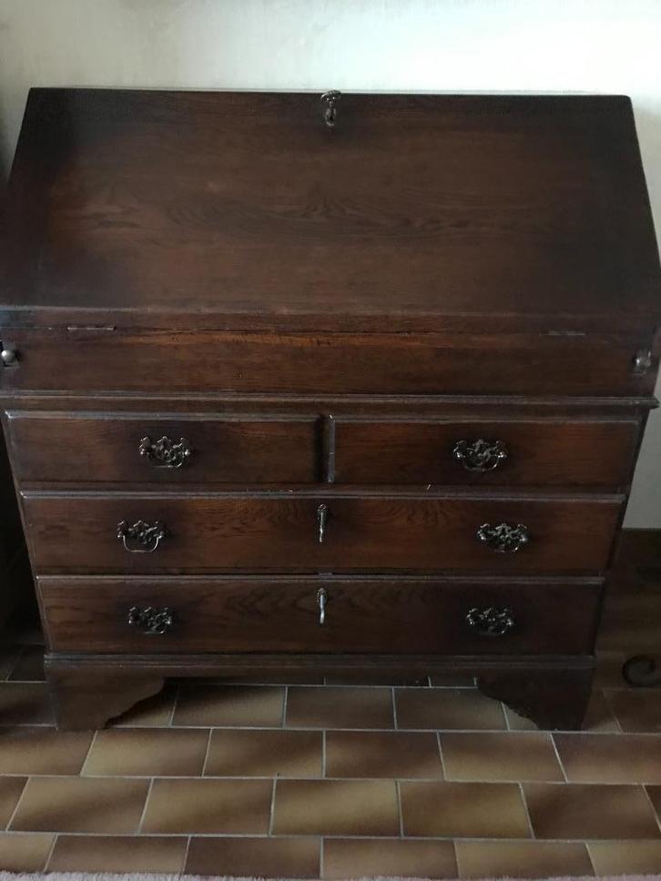 Antieke secretaire, Maison & Meubles, Armoires | Secrétaires, Utilisé, Enlèvement