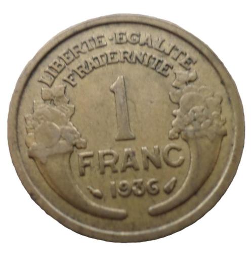 FRANCE.... 1 franc Morlon -année 1936, Postzegels en Munten, Munten | Europa | Niet-Euromunten, Losse munt, Frankrijk, Ophalen of Verzenden