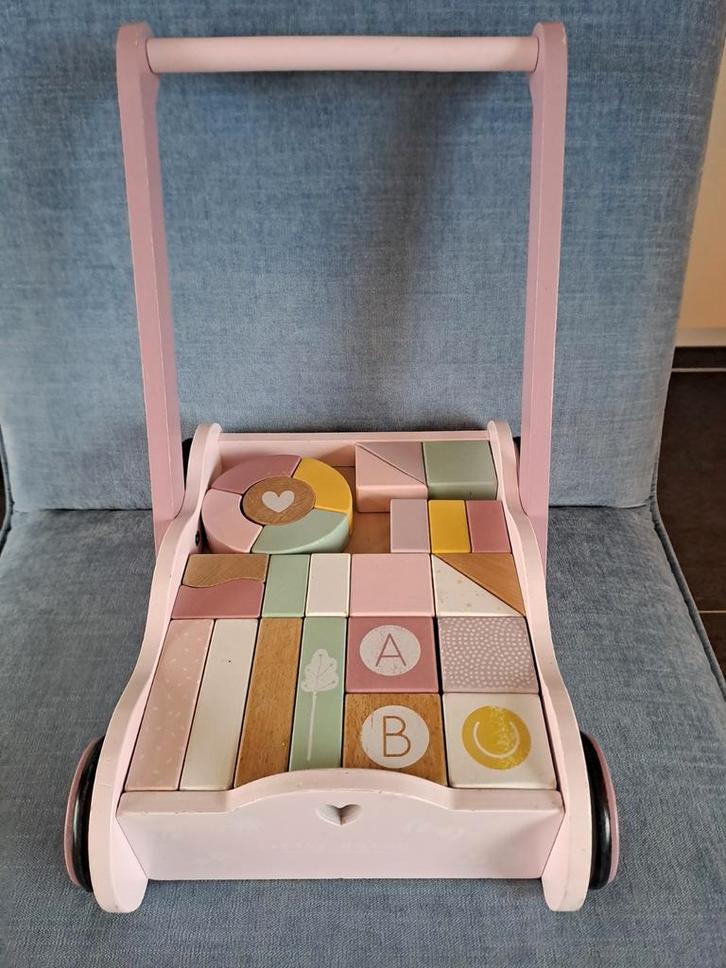 Little Dutch loopwagen roze, Kinderen en Baby's, Speelgoed | Houten speelgoed, Ophalen