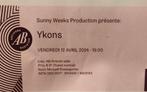 Ykons places a vendre pour le 12/04  à l’ancienne Belgique, Tickets & Billets