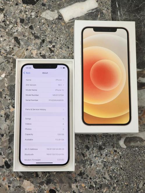 Iphone 12 128Gb, Telecommunicatie, Mobiele telefoons | Hoesjes en Screenprotectors | Apple iPhone, Zo goed als nieuw, iPhone XS