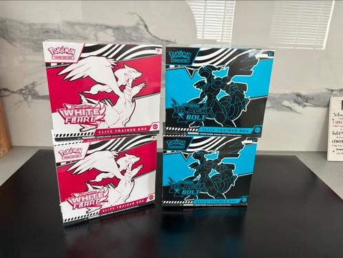 Pokémon Black Bolt en White Flare ETB, Hobby en Vrije tijd, Verzamelkaartspellen | Pokémon, Nieuw, Overige typen, Ophalen