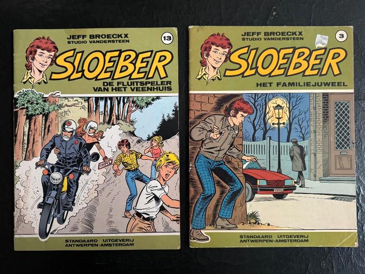 SLOEBER - 2 strips - Album 3 en album 19, Boeken, Stripverhalen, Gelezen, Meerdere stripboeken, Ophalen of Verzenden
