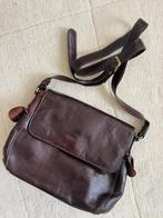 Mooie Lederen handtas Arthur & Aston, Handtassen en Accessoires, Tassen | Damestassen, Ophalen, Zo goed als nieuw, Bruin, Handtas