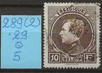 Belgie zegel [o] OBP 289 (2) Koning Albet I Type 'Montenez', Postzegels en Munten, Ophalen