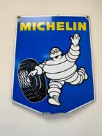 Panneau d'affichage en émail Michelin, Enlèvement ou Envoi, Utilisé, Panneau publicitaire