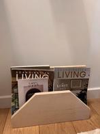 travertin tijdschriftenhouder, Huis en Inrichting, Woonaccessoires | Krantenbakken en Lectuurbakken, Ophalen, Zo goed als nieuw