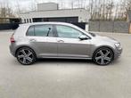 VW GOLF 7 105pk 2014 GPS Airco Leder Xenon, Auto's, Voorwielaandrijving, 1300 kg, Zwart, 4 cilinders